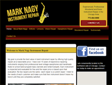 Tablet Screenshot of marknagyinstrumentrepair.com